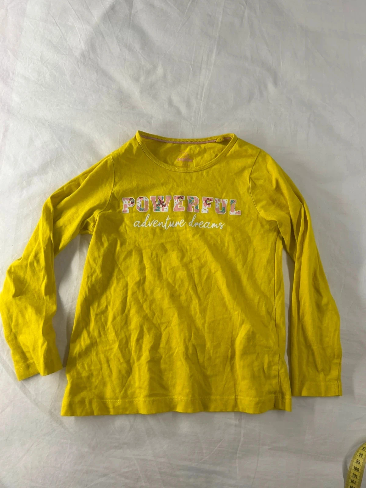 Blouse à manches longues jaune imprimé lapilu